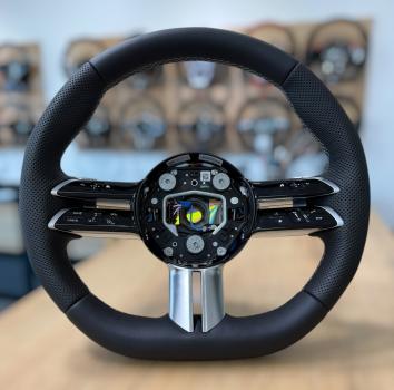 Lenkrad neu beziehen passend für Mercedes C217 W177 W222 C257 W213 AMG, Design A643